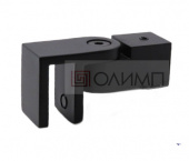 О-1509 Black Крепление трека 15х15 mm к стеклу регулируемое по выгодной цене от компании ОЛИМП, производителя фурнитуры