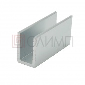 О-10AL Профиль П-образный для стекла 8мм L=2200мм полированный алюминий