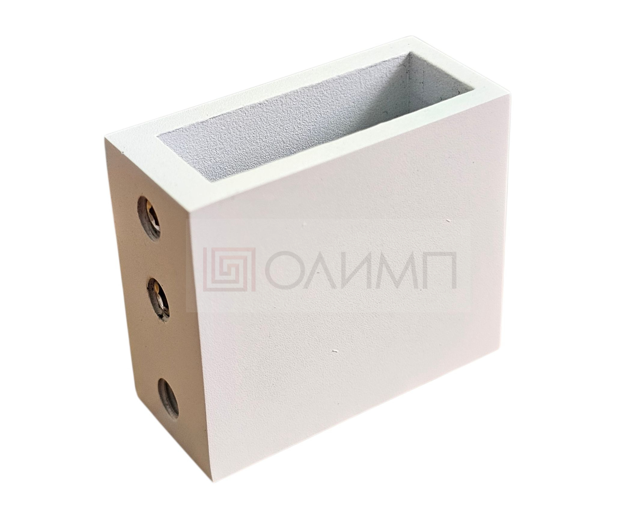 О-012 White Zn Крепление трека 30х10 mm к стене